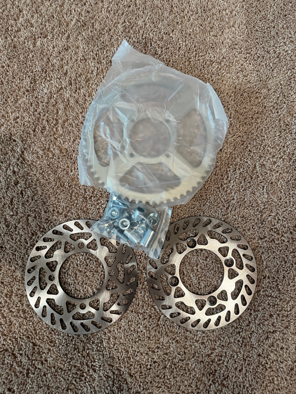 12” Supermoto Wheel Conversion Kit — Complete Front & Rear Set
Fits Yozma, Tuttio, Heybike, ETM RTR & Most Mini Moto Platforms