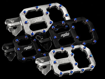 Ascend Supply Wide Foot Pegs — Titanium Pins