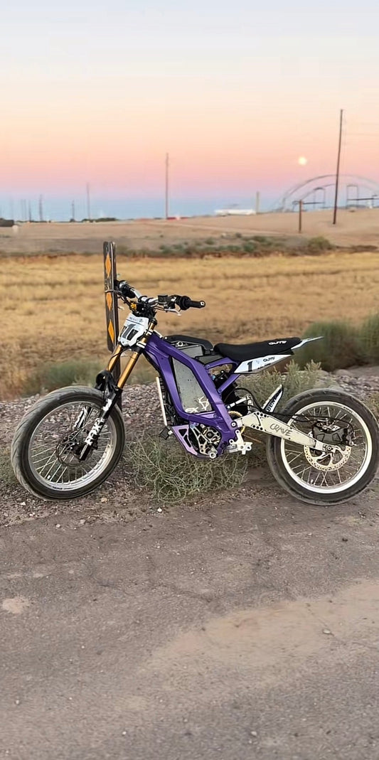 Surron LBX / Eride Pro SS / 79 Bike 17” CHROME WIDE SUPERMOTO WHEELSET