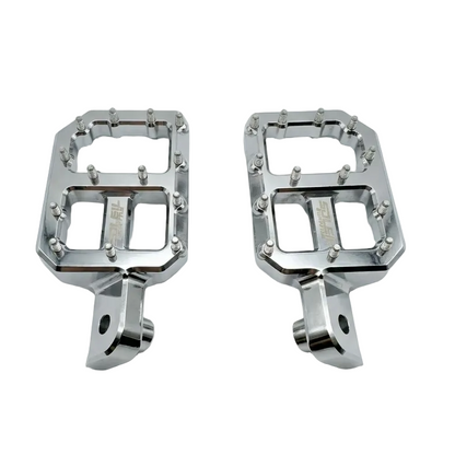 Upgraded CNC Pegs — Black , Chrome with Silver or Jet Blue Spikes
