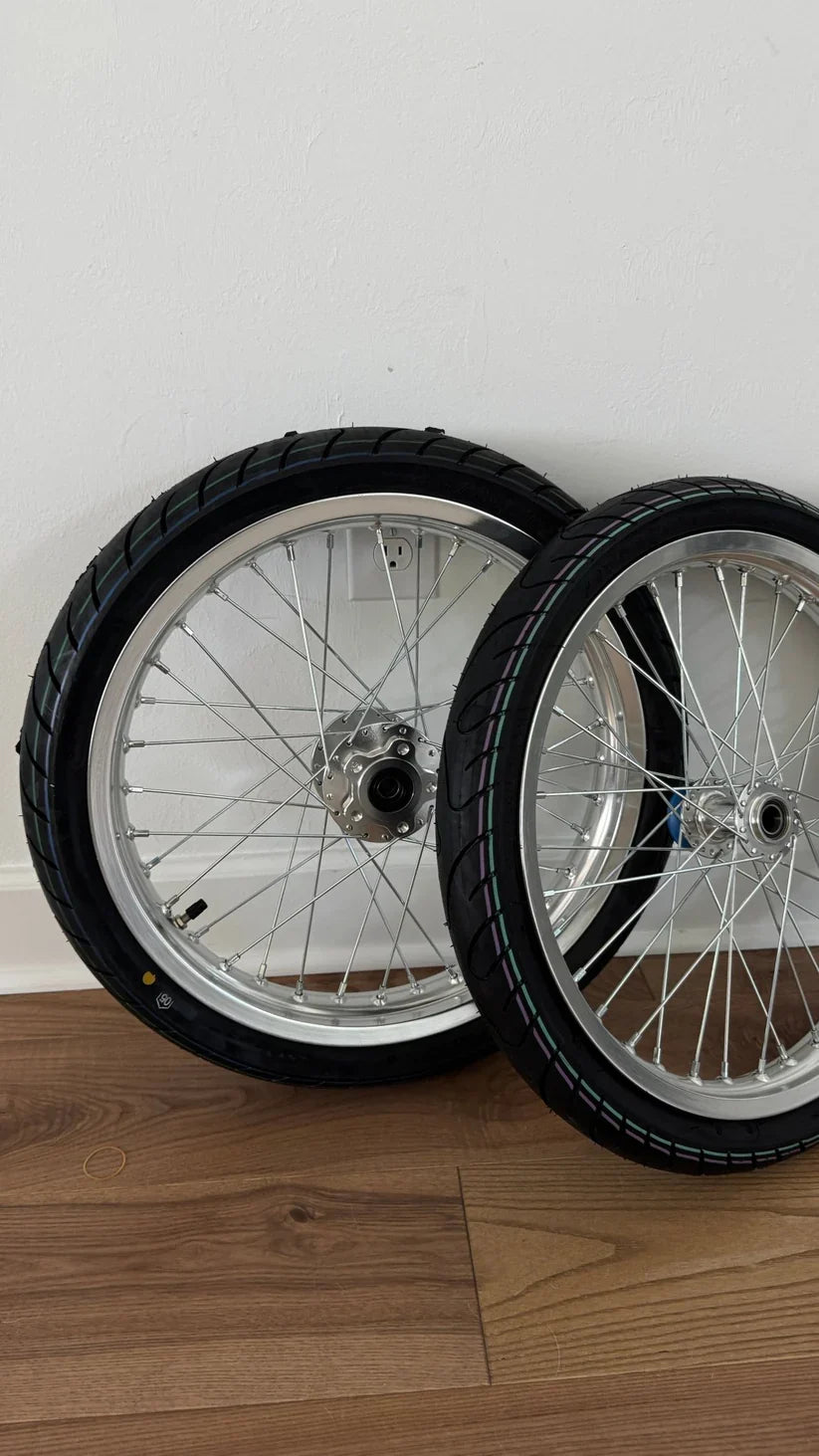 Chrome Surron LBX/E Ride Pro Supermoto Wheel Set