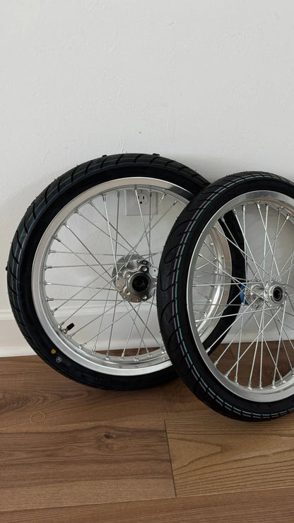Chrome Surron LBX/E Ride Pro Supermoto Wheel Set