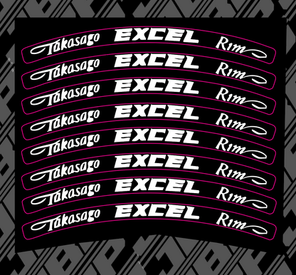 Excel Wheel Decals
