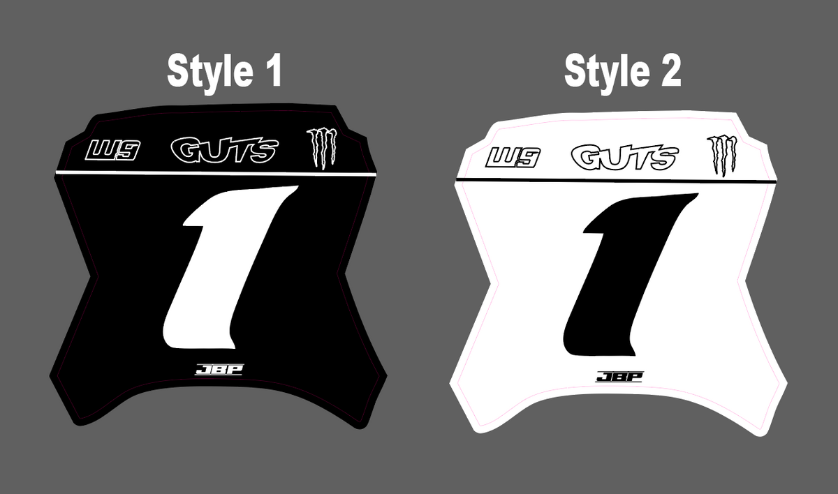 Yozma Race Front Plate Decal